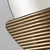 HANAH HOME Ogledalo Crescent Bronze
