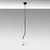 Opviq Luster Tulip-13818, 15cm, IP20, Belo-crni