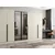 Hanah Home ormar sa reflektujućim staklom Nisa 20622, 315 cm, peščar