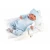 Llorens M844-53 oblačila za punčko NEW BORN, velikost 43-44 cm