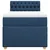 Vidaxl Box spring postelja z vzmetnico modra 90x190 cm blago