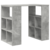 Stol s policom Betonski sivi 90 x 50 x 75 cm Konstruirano drvo