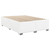 vidaXL Box spring postelja z vzmetnico bel 140x200 cm umetno usnje