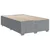Vidaxl Boxspring postelja z vzmetnico svetlo siva 120x190 cm blago