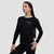 GymBeam Ženska majica dugih rukava Basic Black
