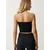 Happiness Istanbul Womens Black and White Strapless Knitted 2-Pack Bustier