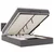 Otomanski okvir kreveta s madracem sivi 140x200cm umjetna koža