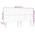 Vidaxl Vzglavje postelje modro 200x5x118/128 cm blago
