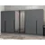 Hanah Home ormar sa reflektujućim staklom Nisa 20600, 360 cm, antracit
