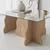 HANAH HOME Sto za dnevnu sobu Canyon Sapphire Oak Transparent