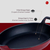 Cast iron pan, oval, 19 x 14 cm, red - LAVA brand