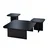 Hanah Home Klub sto Jazz 80x30x80cm Crno-Sivi