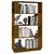 Vidaxl Knjižna omara/pregrada medeno rjava 80x25x132 cm trden les