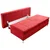 Novel BOXSPRING ZOFA, temno rdeča tekstil