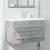 Ormarić za umivaonik beton siva 80x38,5x48 cm drveni
