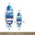 WallXpert dekorativna daska za surf od pleksiglasa Mvsf38L, ilustracija Maldiva sa bungalovima na vodi i palmama, 50 x 100 cm