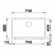 BLANCO SUBLINE 700-U 523446