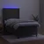 Vidaxl Box spring postelja z vzmetnico LED temno siva 90x190 cm žamet