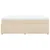 vidaXL Box spring postelja z vzmetnico krem 140x200 cm blago