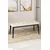 Hanah Home klupa Pera Bench, 105 cm, krem / crna