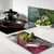 shumee Elegantne in trpežne steklene table z abstraktnim tiskom perja 2x30x52 cm