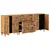 Kreveta 3 pcs Prirodna 60 x 33,5 x 75 cm Čvrsto drvo manga
