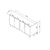Hanah Home Konzolni sto Dora, 150x75x36 cm, Beli