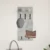 Vješalica za kapute na zidu Zidne Betonski sivi 40 x 10 x 90 cm