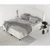 Kremno bela boxspring postelja s prostorom za shranjevanje 160x200 cm Melba – Maison de Reve