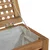 Košarica za rublje Prirodna 35 x 25 x 60 cm Čvrsto teak drvo