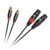 Povezovalni kabel Cabletech XLR - 2RCA 1m