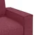 Vidaxl Dvosed vinsko rdeč 160x78x84 cm blago