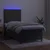 Vidaxl Box spring postelja z vzmetnico LED temno siva 80x200 cm žamet