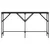 Konzolni stol crni 140 x 29 x 75 cm od konstruiranog drva
