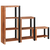 Polica 3 pcs Smeđa 50 x 30 x 110 cm Čvrsto drvo akacije