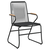 7-dijelni vrtni blagovaonski set od PVC ratana crni