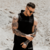 GymBeam Moška majica s kapuco Tank Top Black