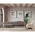 Atelier del Sofa Ugaona garnitura Costor 180x96x290cm Siva