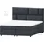 Boxspring postelja Lola - 200x200 cm - tkanine Cloud, Salvador