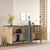 Hanah Home Komoda 160x71,8x40cm Bež-Antracit