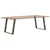Noge za blagovaonski stol U-oblik 2 kom Prirodni čelik 70 x (72-73) cm Čelik