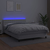 Vidaxl Box spring postelja z vzmetnico LED bela 140x200cm umetno usnje