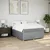 Vidaxl Box spring postelja z vzmetnico svetlo siva 140x200 cm blago