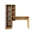 Hanah Home 2074 radni sto s policom 143,2 × 143,2 × 50 cm, atlantski bor / bela