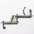 Hanah Home BoruRaf012 Zidna polica, Braon