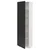 METOD Visoki element s policama, bela/Nickebo boja antracita, mat, 60x37x200 cm
