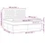Vidaxl Box spring postelja z vzmetnico temno siva 180x200 cm blago