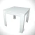 HANAH HOME Trpezarijski sto Single 90 Shiny White