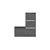 Hanah home Cipelarnik 105x118,5x26cm Sivi