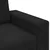 vidaXL Dvosed črne barve 180x77x82 cm žamet